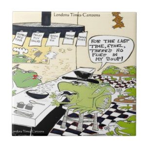 Azulejo De Cerâmica Colher De Sapos Com Presentes E Cartões Engraçados