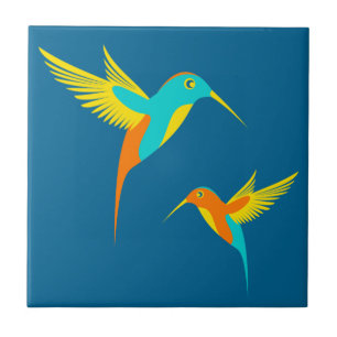 Azulejo De Cerâmica Colibri exótico