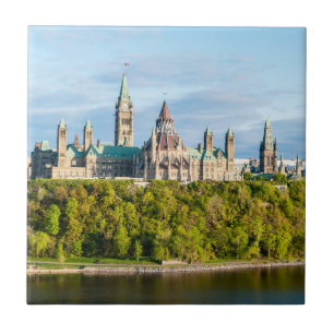 Azulejo De Cerâmica Colina do Parlamento em Ottawa