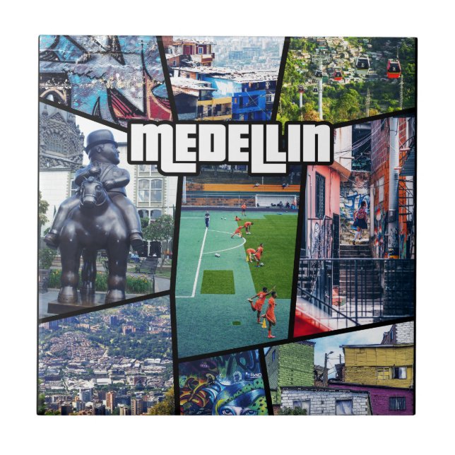 Azulejo De Cerâmica Colômbia Antioquia Medellin (Frente)