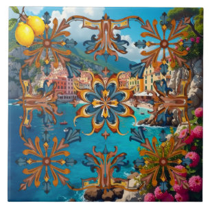 Azulejo De Cerâmica Colorida,Mediterrâneo,mosaico,azul,neutro,