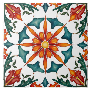 Azulejo De Cerâmica Colorida, mediterrânica, mosaico,