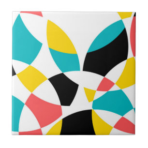 Azulejo De Cerâmica Colorida, moderna, moderna, legal, circular única