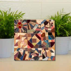 Azulejo De Cerâmica Colorida Vintage Patchwork Louca Quilt Rustic