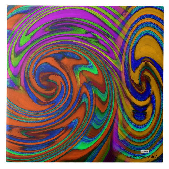 Azulejo De Cerâmica Colorido (Frente)