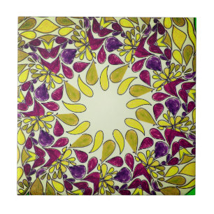 Azulejo De Cerâmica Colorido à Mão   Azulejo De Lágrimas Cerâmicas