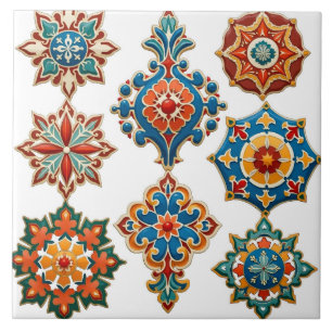 Azulejo De Cerâmica Colorido,marroquino,mosaico,