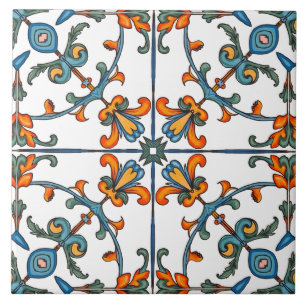 Azulejo De Cerâmica Colorido,mediterrânico,mosaico,
