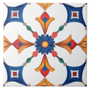 Azulejo De Cerâmica Colorido,mediterrânico,mosaico,