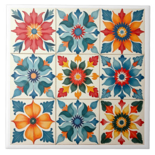 Azulejo De Cerâmica Colorido,mediterrânico,mosaico,