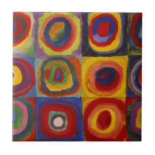 Azulejo De Cerâmica Colour Study of Squares Circles by Kandinsky