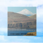Azulejo De Cerâmica Columbia River Gorge e Monte Hood Landscape<br><div class="desc">Azulejo cerâmico com uma imagem cênica de neve capturou o Monte Hood em torre sobre o rio Columbia Gorge,  localizado no Noroeste do Pacífico,  Estados Unidos. Selecione o tamanho do seu azulejo. Faz uma trivet de cozinha excelente!</div>