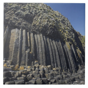 Azulejo De Cerâmica Colunas de Basalto pela Caverna de Fingal, Staffa,