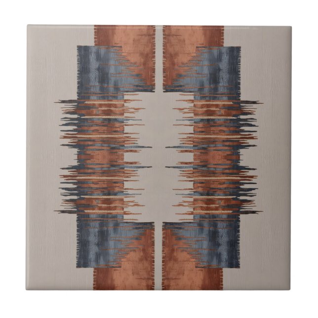 Azulejo de Cerâmica com Estilo Taupe Moderno e Pad (Frente)