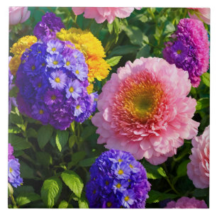 Azulejo De Cerâmica Combinação de Flores