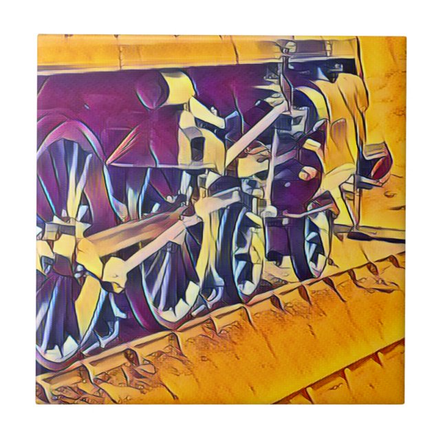 AZULEJO DE CERÂMICA  COMBOIOS DE VAPOR (Frente)