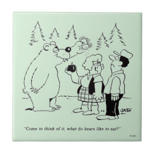 Azulejo De Cerâmica Comensal dos ursos