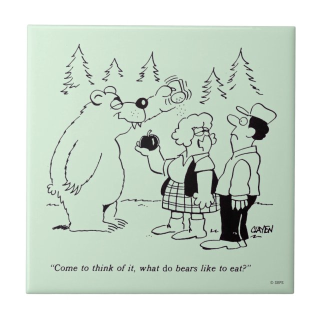 Azulejo De Cerâmica Comensal dos ursos (Frente)