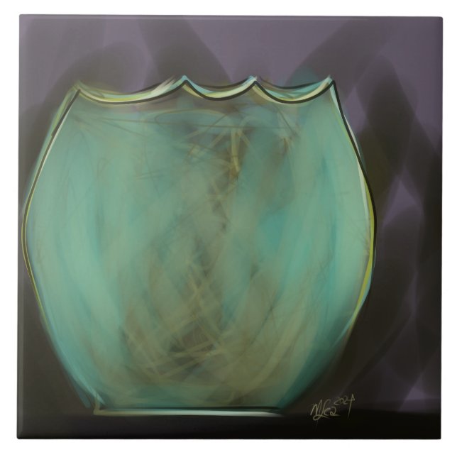 Azulejo De Cerâmica Comissões Abertas para Arte Original Pintada Perso (Frente)