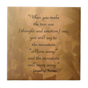 Azulejo De Cerâmica Como Rezar Pelo Evangelho De Thomas