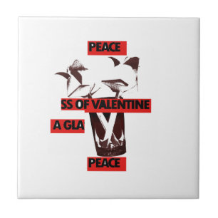 Azulejo De Cerâmica Compartilhe o amor de um copo de paz namorados.jpg