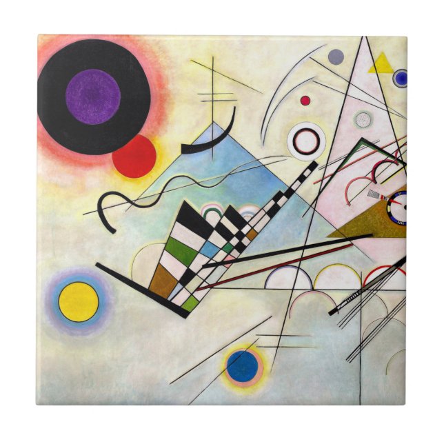 Azulejo De Cerâmica Composição Kandinsky 8 (Frente)