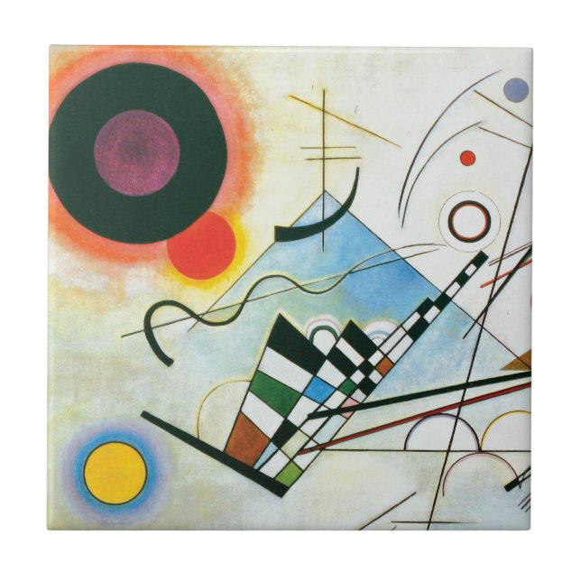 Azulejo De Cerâmica Composição VIII de Wassily Kandinsky (Frente)