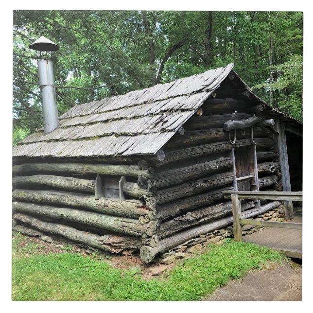 Azulejo De Cerâmica Compro Blacksmith em Mabry Mill, Virginia (Frente)