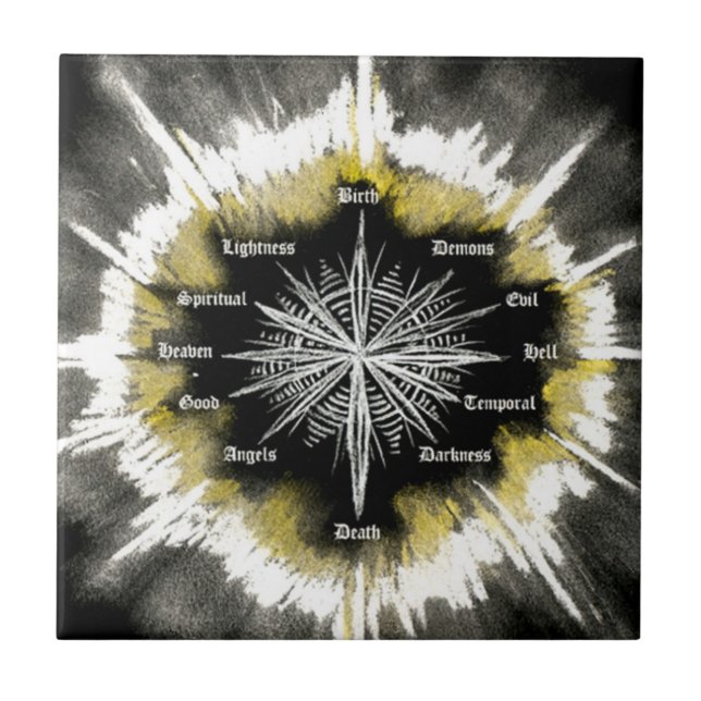 Azulejo De Cerâmica Compulsão espiritual (Frente)