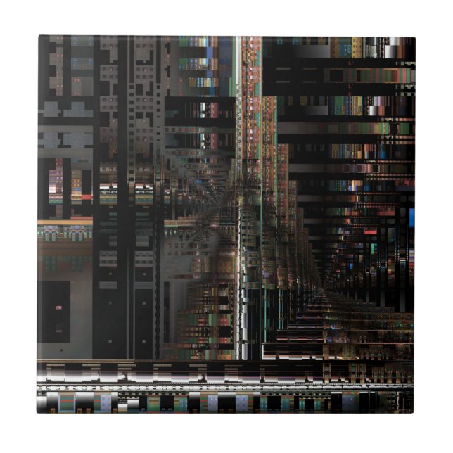 Azulejo De Cerâmica Computador eletrônico Conselho Circuito BlackTechn (Frente)
