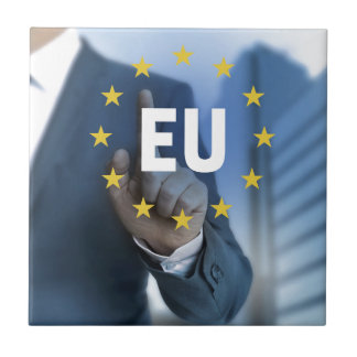 Azulejo De Cerâmica Conceito de ecrã táctil da União Europeia