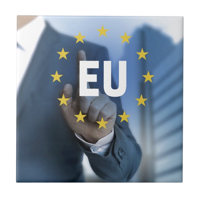 Azulejo De Cerâmica Conceito de ecrã táctil da União Europeia (Frente)