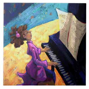 Azulejo De Cerâmica Concerto do piano