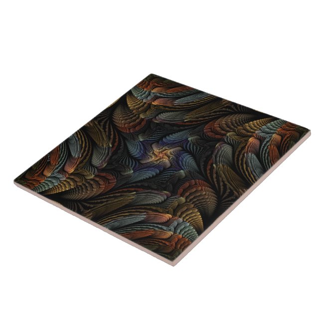 Azulejo De Cerâmica Conchas Abstratas (Lateral)