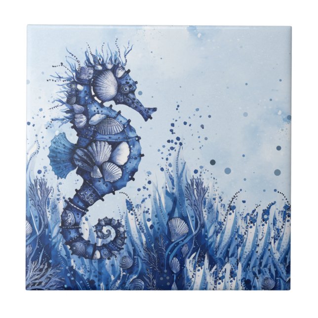 Azulejo De Cerâmica Conchas Cavalinho-marinho (Frente)