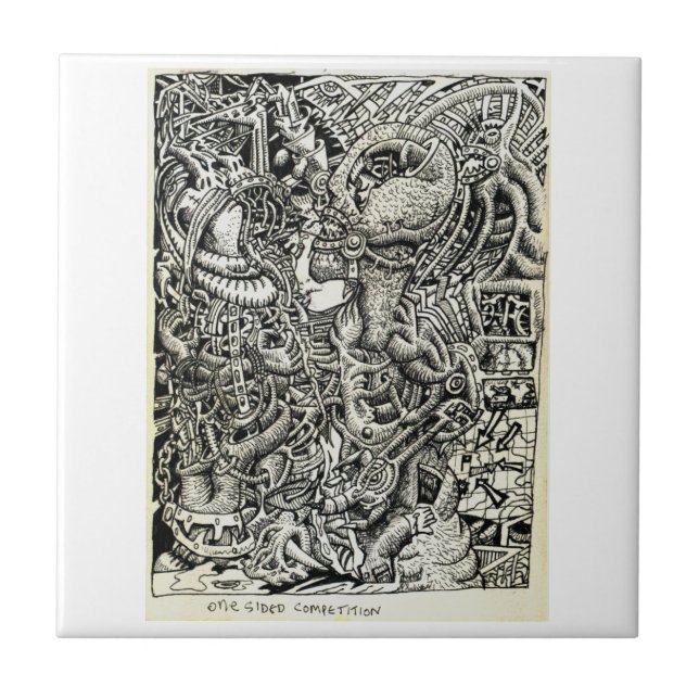 Azulejo De Cerâmica Concorrência unilateral (Frente)