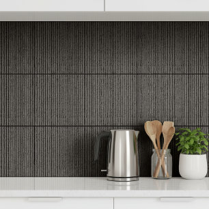 Azulejo De Cerâmica Concreto de Canelado com Textura Estriada Espresso