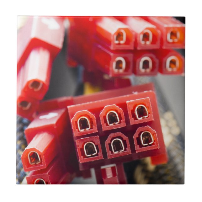 Azulejo De Cerâmica Conector do cabo do computador (Frente)