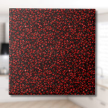 Confete Vermelho Elegante no Estilo Brilho Preto