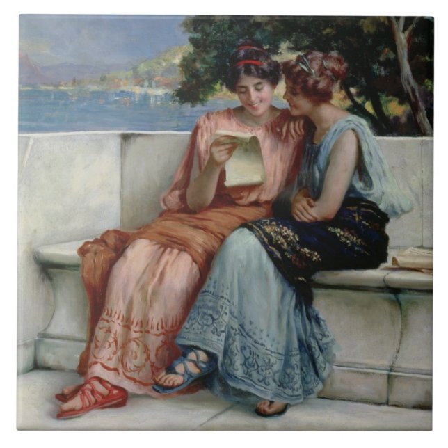 Azulejo De Cerâmica Confianças (óleo em canvas) (Frente)