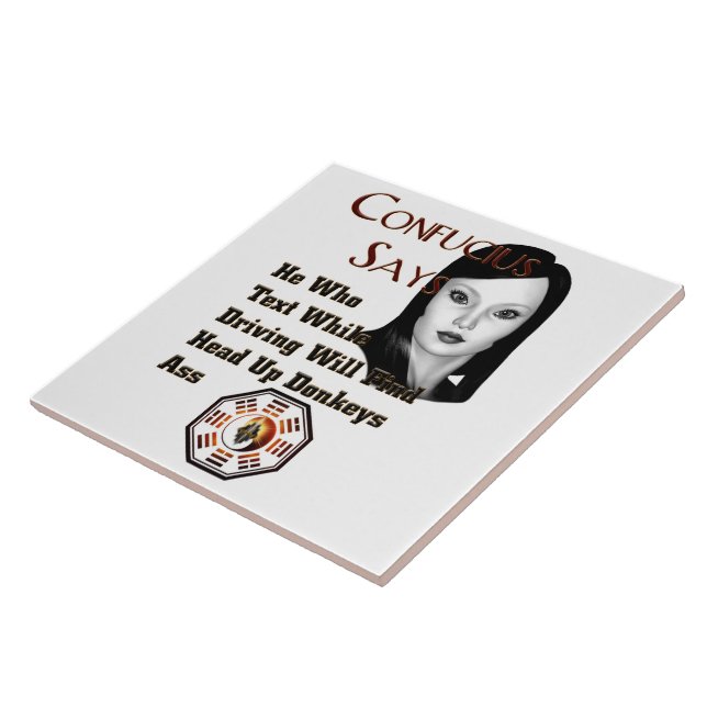 Azulejo De Cerâmica Confucis Says (Lateral)