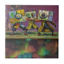 Azulejo De Cerâmica Congregating above