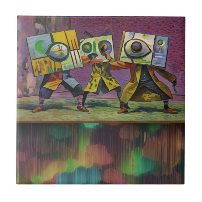 Azulejo De Cerâmica Congregating above (Frente)