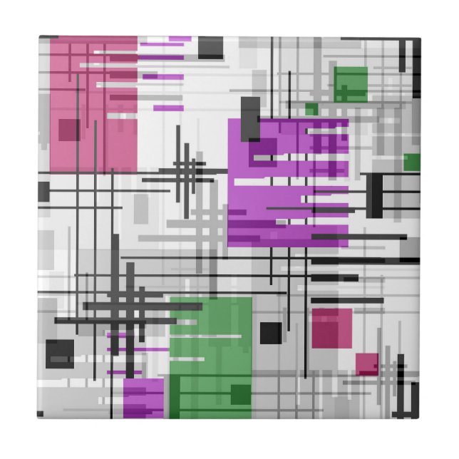 Azulejo De Cerâmica Cons revestidos de formas geométricas abstrato mod (Frente)