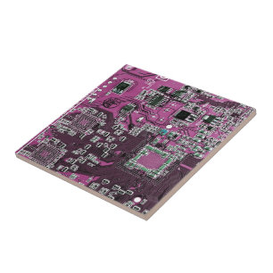 Azulejo De Cerâmica Conselho de Circuito Púrpura PCB Circuito Conjunto