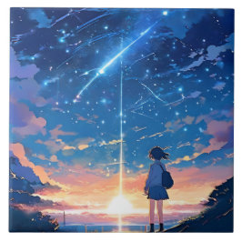 Azulejo De Cerâmica constelação com estrelas atiradoras