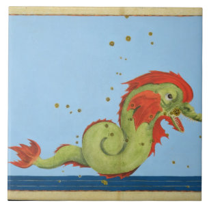 Azulejo De Cerâmica Constelação de peixes, de "Uranometria" por Joh