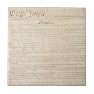 Azulejo De Cerâmica Constituição dos Estados Unidos, Nós, o Povo