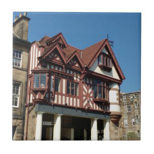 Azulejo De Cerâmica Construção de carvalho Tudor, Edimburgo, Escóci