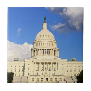 Azulejo De Cerâmica Construção do Capitólio dos E.U., Washington DC,